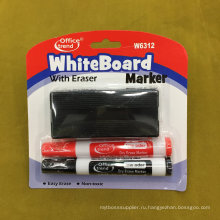 Доски маркером с кисточкой 2+1, сухой Ластик маркер ручка набор W6312